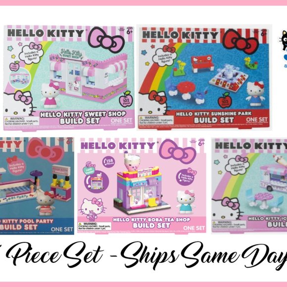 Sanrio Other - Officially Licensed Sanrio Hello Kitty Building Blocks Sets Creative 5Pack - NEW